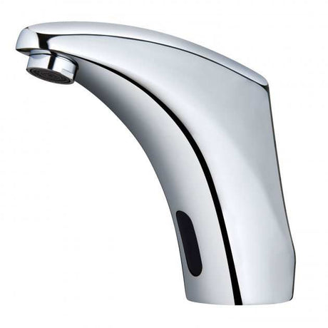 RAK Compact Modern Deck Mounted Round Alfa Infra Red Basin Mixer Tap - Chrome - RAKCOM906C