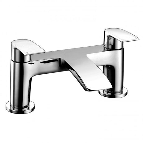 RAK Curve Pillar Mounted  Round Bath Filler Tap - Chrome - RAKCRV3004