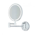 RAK Demeter Modern Illuminated  Round LED 3x Magnifying Mirror with Switch 264mm High x 200mm Wide - Mirrored - RAKDEM5001