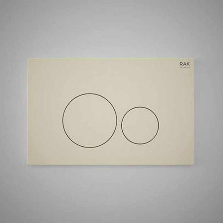 RAK Ecofix Modern Push Button Round Dual Flush Plates - Matt Greige - 