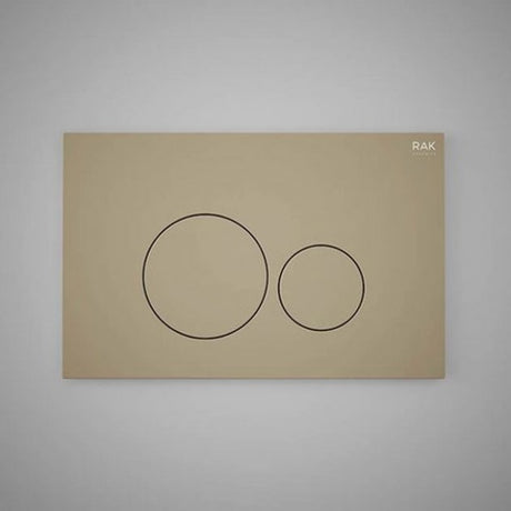 RAK Ecofix Round Dual Push Button Flush Plates - Matt Cappuccino - FSRAKPPL003514