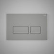 RAK Ecofix Modern Push Button Rectangular Dual Flush Plates - Matt Grey - FSRAKPPL006503