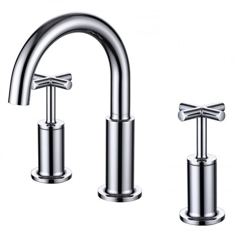 RAK Ella Modern Deck Mounted  3-Hole Bath Filler Tap - Chrome - RAKELL3011
