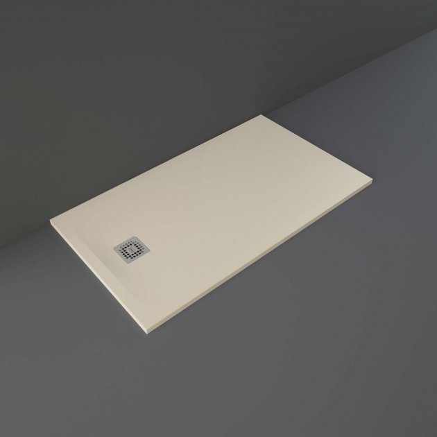 RAK Feeling Modern Rectangular Shower Tray 1400mm x 800mm - Solid Cappuccino - RFST080140S514