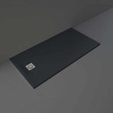 RAK Feeling Modern Rectangular Shower Tray 1600mm x 800mm - Solid Black - RFST080160S504