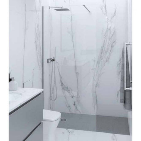 RAK Feeling 8mm Glass Straight Wet Room Screen 2000mm High x 1100mm Wide - Clear - RAKFGP1100