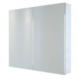 RAK Gemini Modern 2-Door Mirrored Bathroom Cabinet 600mm High x 700mm Wide- Stainless Steel - RAKGEM5002