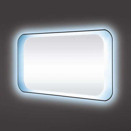 RAK Harmony Modern LED Mirrors with Switch and Demister Pad 600mm High x 800mm Wide - Mirrored - RAKHAR5004
