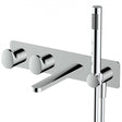 RAK Horizontal Concealed Dual Outlet Thermostatic Shower Valve with Handset and Bath Spout - Chrome - RAKITA3306C