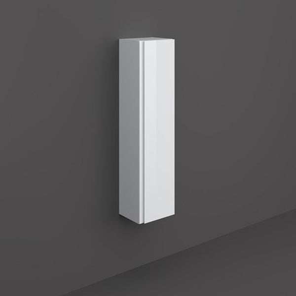 RAK Joy Modern Wall Hung Tall Storage Unit 300mm Wide - Pure White - JOYTS120PWH