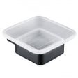 RAK Moon Modern Wall Mounted Square Soap Dish - Black - RAKMOO9905B