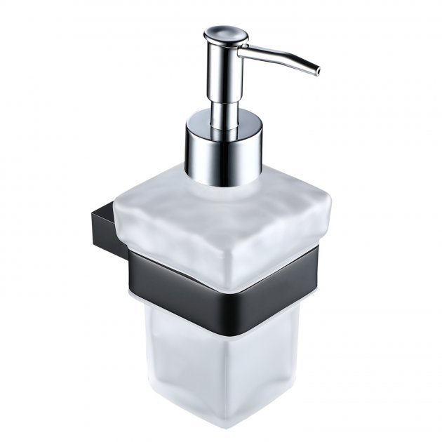 RAK Moon Modern Wall Mounted Soap Dispenser - Black - RAKMOO9907B
