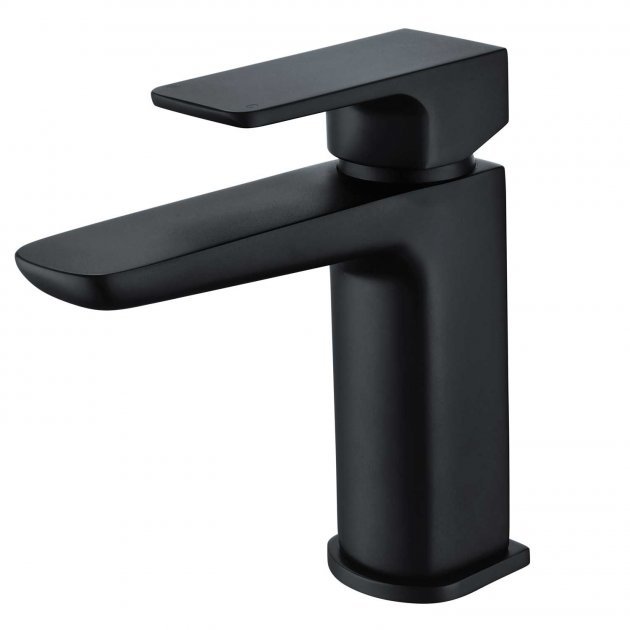 RAK Moon Clicker Waste Deck Mounted Mono Basin Mixer Tap - Black - RAKMOO3001B