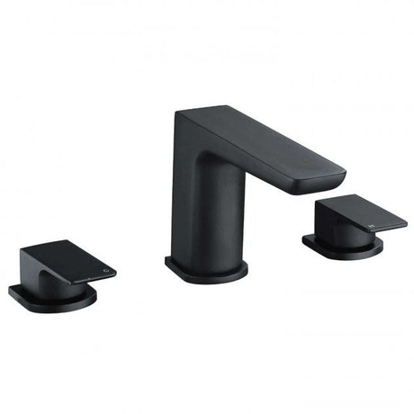 RAK Moon Modern 3-Hole Deck Mounted Bath Filler Tap - Black - RAKMOO3011B