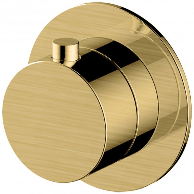 Rak Petit Round Concealed Diverter Dual Outlet - Brushed Gold - RAKPER3020-2G