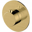 Rak Petit Round Concealed Thermostatic Valve - Brushed Gold - RAKPER3024G