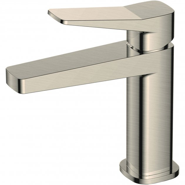 Rak Petit Square Standard Basin Mixer Tap - Brushed Nickel - RAKPES3001N