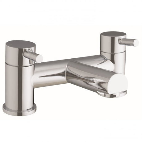 RAK Prima Dual Lever Pillar Mounted Bath Filler Tap - Chrome - RAKPRI3004