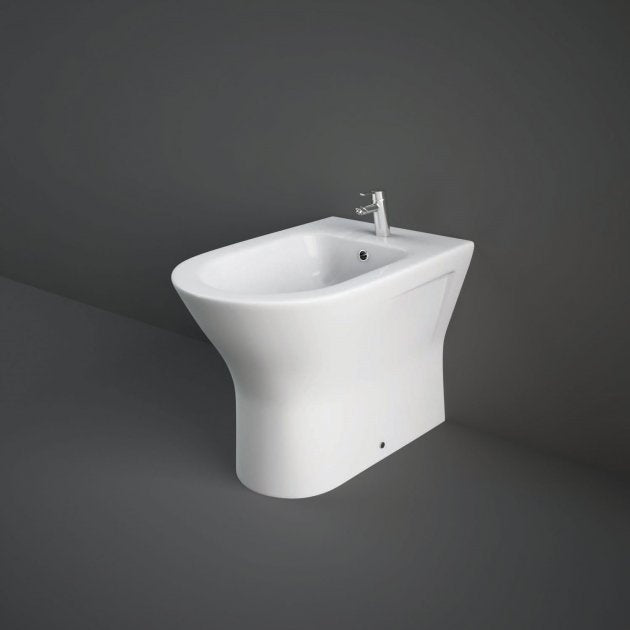 RAK Resort Modern Back To Wall Bidet 550mm Projection - White - RSTBTWBID