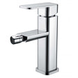 RAK Resort Deck Mounted Bidet Mixer Tap Square - Chrome - RAK710141
