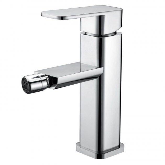 RAK Resort Deck Mounted Bidet Mixer Tap Square - Chrome - RAK710141