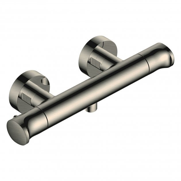 RAK Wall Mounted Exposed Thermostatic Bar Valve - Brushed Nickel - RAKITA3303N