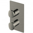 RAK Single Outlet 2 Handle Thermostatic Concealed Shower Valve - Brushed Nickel - RAKITA3301N
