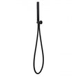 RAK Modern Round Shower Handset with Bracket and Hose - Black - RAKSHW4002B