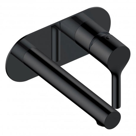 RAK Sorrento Wall Mounted Basin Mixer Tap with Back Plate - Matt Black - RAKSOR3007B