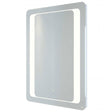 RAK Amethyst Modern Illuminated Portrait LED Mirror with Demister Pad and Switch  700mm High x 500mm Wide - Mirrored - RAKAME5001