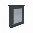 RAK Washington Traditional Mirrored Bathroom Cabinet 650mm Wide x 750mm High - Black - RAKWMC60504