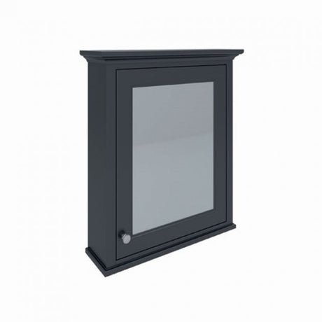 RAK Washington Traditional Mirrored Bathroom Cabinet 650mm Wide x 750mm High - Black - RAKWMC60504