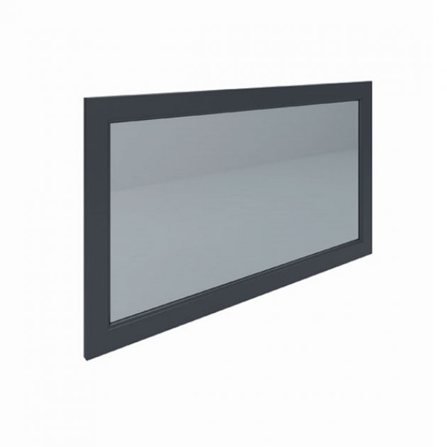 RAK Washington Traditional Framed Bathroom Mirror - 650mm High x 1185mm Wide - Black - RAKWMR120504