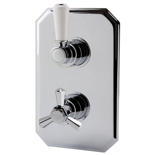 RAK Washington Dual Outlet Concealed Thermostatic Shower Valve - Chrome - RAKWTN3202