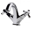 RAK Washington Traditional Dual Handle Mono Basin Mixer Tap - Chrome - RAKWTN3001
