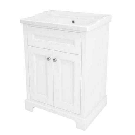 RAK Washington Traditional 2 Door Floor Standing Vanity Unit 600mm Wide - White - RAKWBU60500