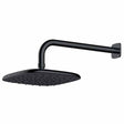Rak Petit Square Wall Mounted Rain Shower Head - Matt Black - RAKITA1017B