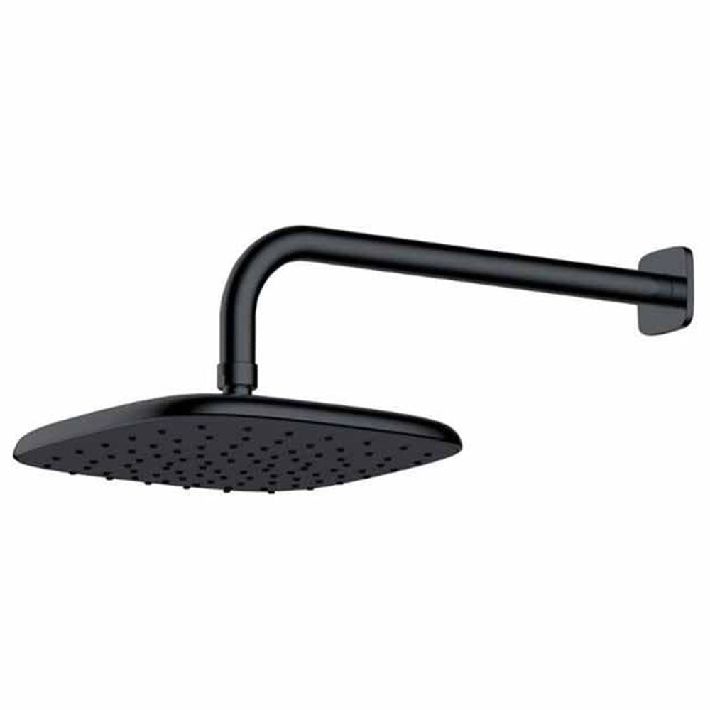Rak Petit Square Wall Mounted Rain Shower Head - Matt Black - RAKITA1017B