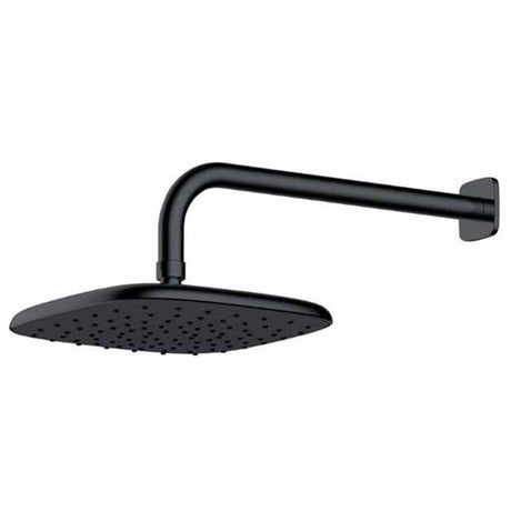 Rak Petit Square Wall Mounted Rain Shower Head - Matt Black - RAKITA1017B