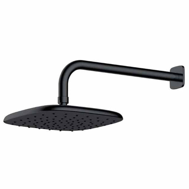 Rak Petit Square Wall Mounted Rain Shower Head - Matt Black - RAKITA1017B