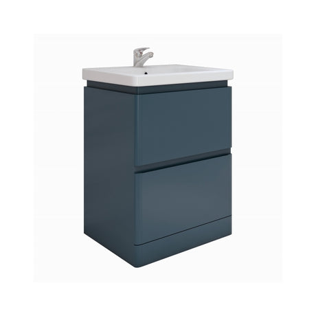 RAK Resort Floor Standing Basin Unit 650mm Wide - Denim Blue - RAKRSTFSU65604