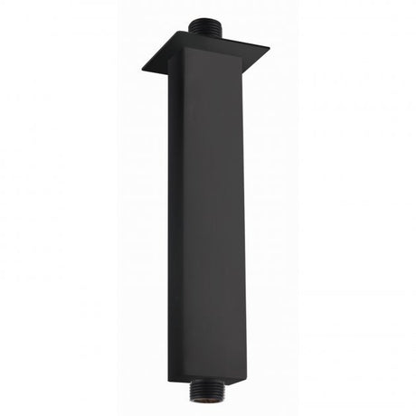 RAK Modern Ceiling Mounted Square Shower Arm 250mm Length - Black - RAKSHW0002B