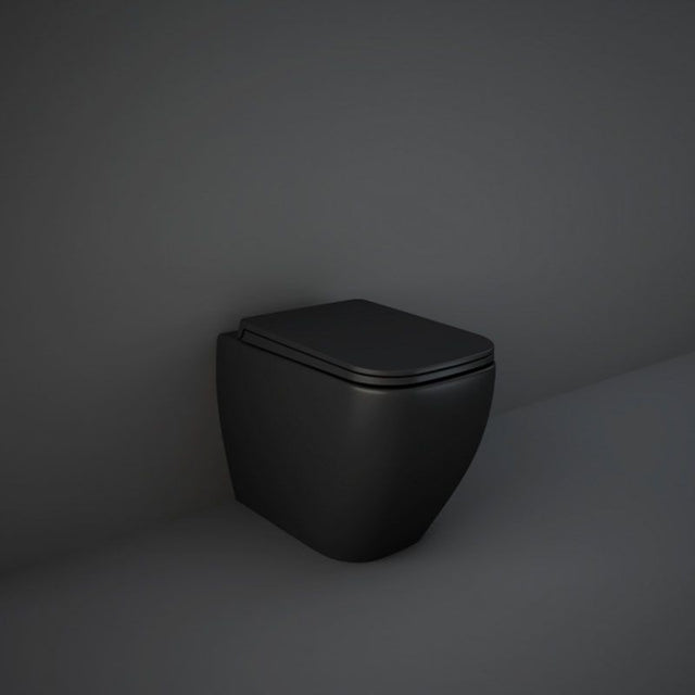 RAK Feeling Rimless Back to Wall Pan - Matt Black - MP34504A
