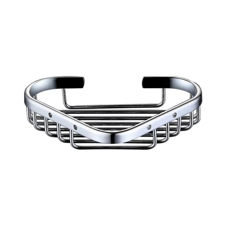 RAK Single Corner Soap Basket - Chrome - RAKCB003S