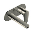 RAK Portofino Wall Mounted Basin Mixer with Back Plate - Brushed Nickel - RAKPOR3007N