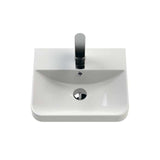Nuie Core 1-Door Wall Hung Vanity Unit with Thin Edge Basin 400mm Wide - Gloss White - COR101