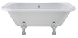 Launde Abbey Back to Wall Double Ended Freestanding Bath - Pride Leg Set 1700mm - TAP 'N' SHOWER