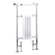 Reina Alicia Traditional Radiator Heated Towel Rail 952mm High x 479mm Wide - White/Chrome - RND - ALC01 - TAP 'N' SHOWER