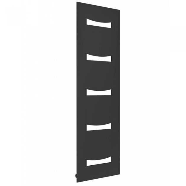 Reina Modern Ancora vertical designer radiator in anthracite with a sleek contemporary design and high heat output