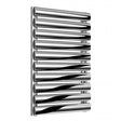Reina Artena Designer Stainless Steel Single Horizontal Radiator 590mm High x 400mm Wide - Polished - RNS-AT904P